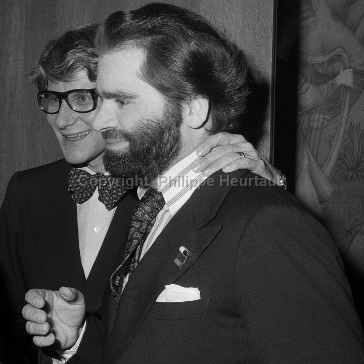 Karl Lagerfeld and Yves Saint Laurent
